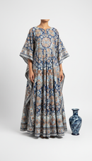 Kashi Motif Silk Kaftan